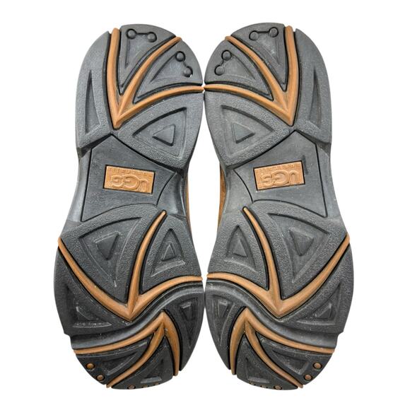 UGG Ultimate Tall Braid Brown Suede Shearling Lined Winter Boots Size US 7 - Picture 9 of 10